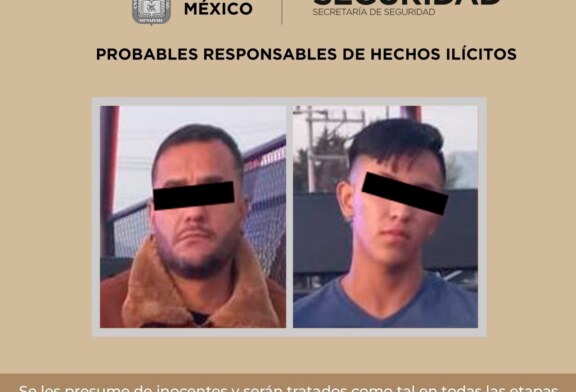 Detienen a dos en Toluca por posible homicidio.