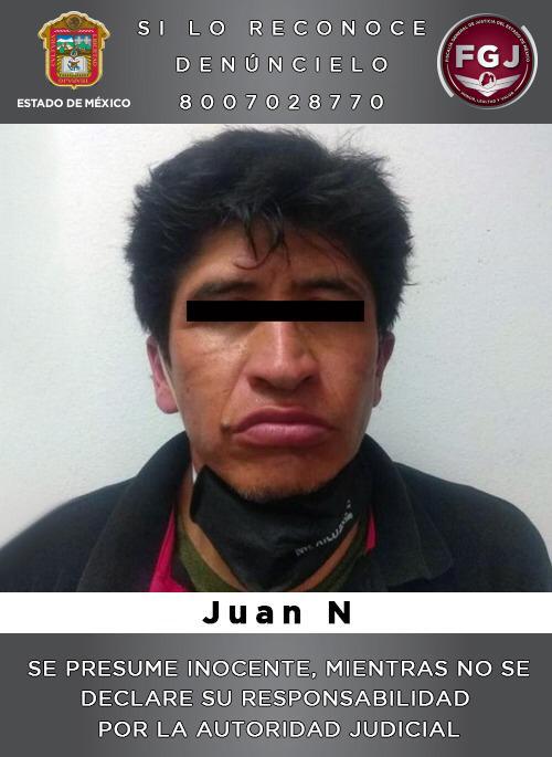Aprehende FGJEM a un probable homicida en Naucalpan