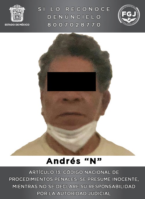 Obtiene FGJEM tercera vinculación a proceso de Andrés “N” investigado por feminicidio y desaparición de persona