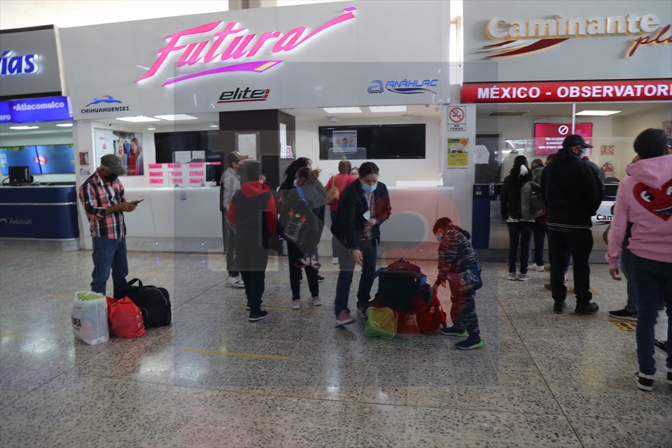 Incrementa aforo de usuarios en Terminal de Autobuses de Toluca