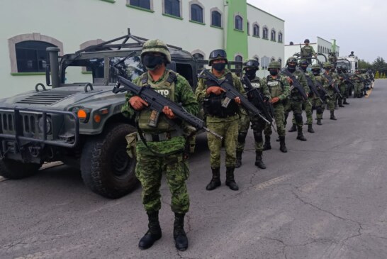 Arriba la “Fuerza de Tarea a Nivel Regional” del Ejército Mexicano y Guardia Nacional en el Estado de México.