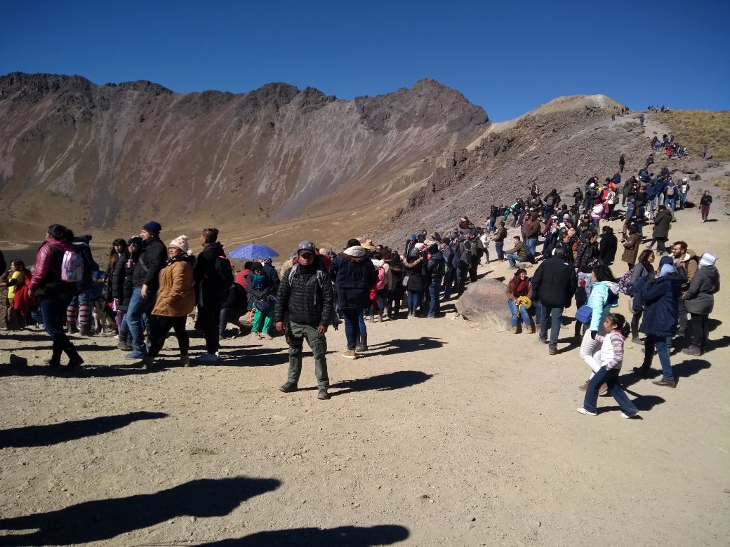 Registra SSEM más de 30 mil visitas durante el fin de semana en el nevado de toluca