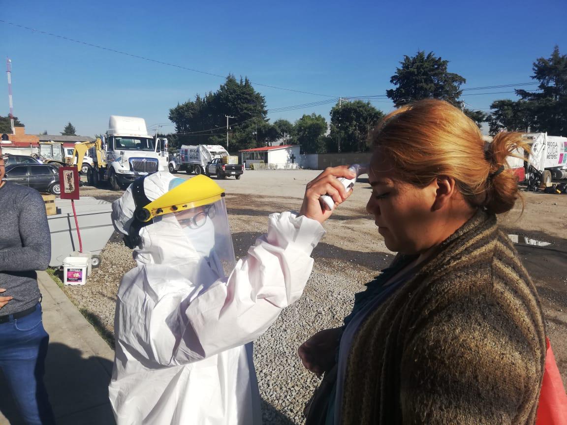 Cuidan la salud del personal del ayuntamiento de Metepec que labora en contingencia