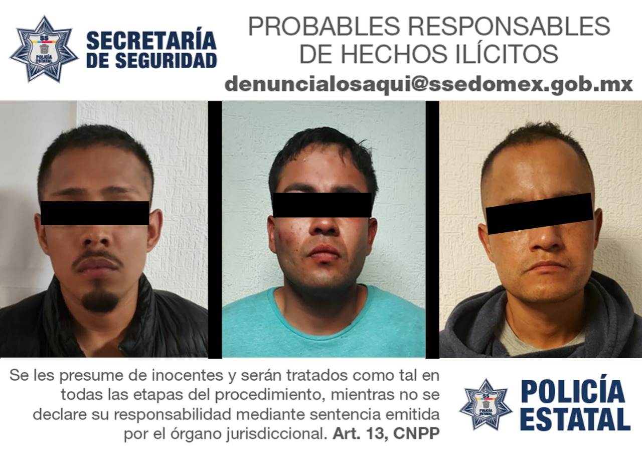 Secretaría de seguridad detiene a cinco personas como posibles responsables de robo con violencia a tienda departamental