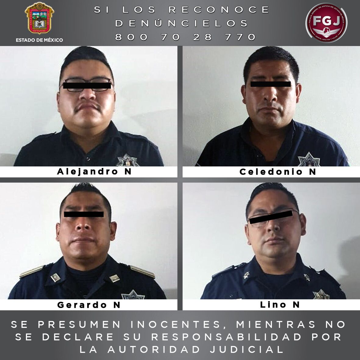 Vinculan a proceso a cuatro policías municipales de Tepotzotlán investigados por abuso de autoridad, resistencia y lesiones calificadas