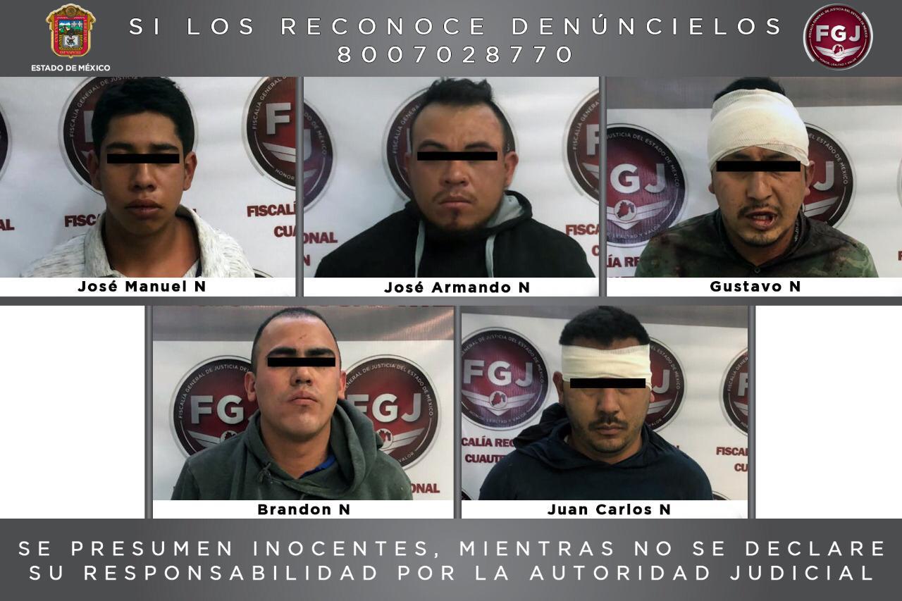 Vinculan a proceso a cinco sujetos investigados por un secuestro en Cuautitlán Izcalli