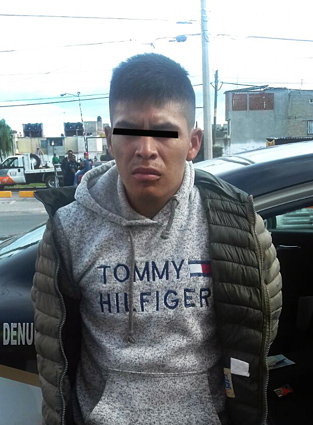 Captura Policía de Toluca a presunto ladrón en San Pedro Totoltepec