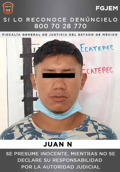 Detiene FGJEM en Ecatepec a sujeto investigado por robos de vehículo, asaltos a tiendas oxxo y venta de droga
