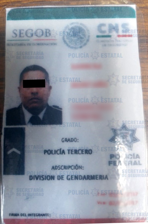 Secretaría de seguridad detiene a sujeto que se hizo pasar por  policía federal adscrito a la gendarmería