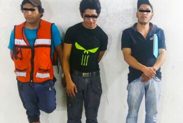 Asegura Policía de Toluca a tres por robo a casa habitación