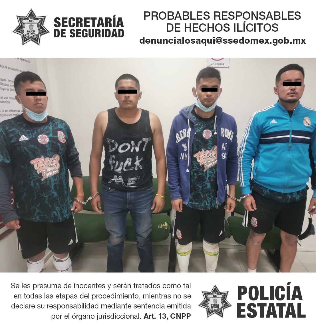 Secretaría de seguridad repele agresión y detiene a cinco posibles implicados en el delito de tentativa de robo con violencia a transporte de carga