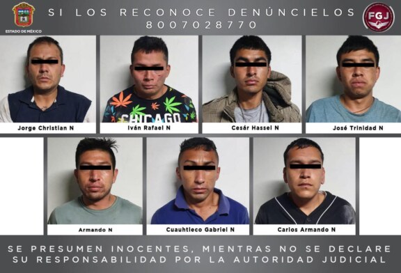 Procesan a siete sujetos que habrían extorsionado al dueño de un negocio en Valle de Chalco