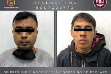 Aseguran a dos sujetos por delitos contra la salud, durante operativo en Ecatepec