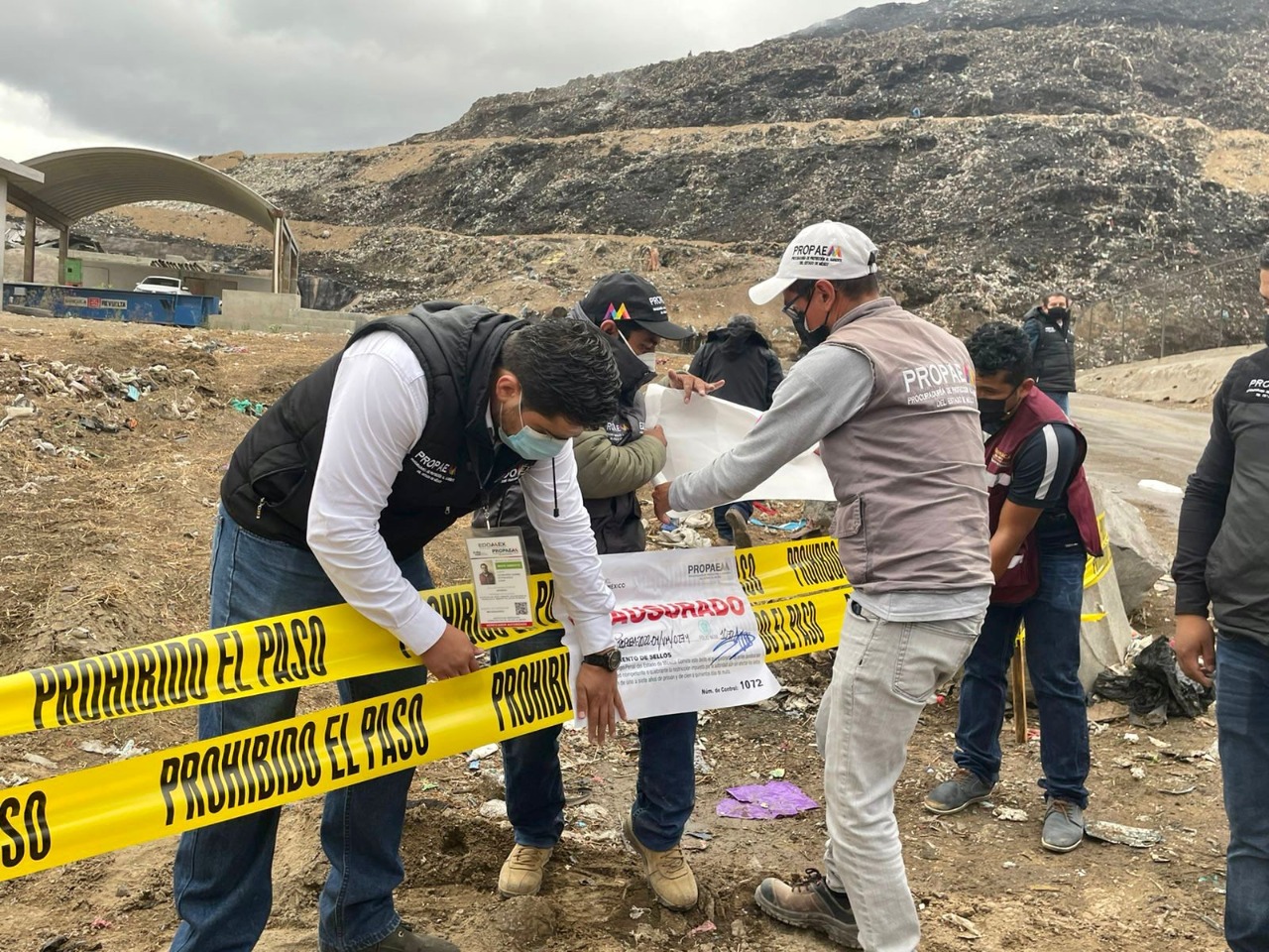 Clausura procuraduría ambiental relleno sanitario en Chimalhuacán