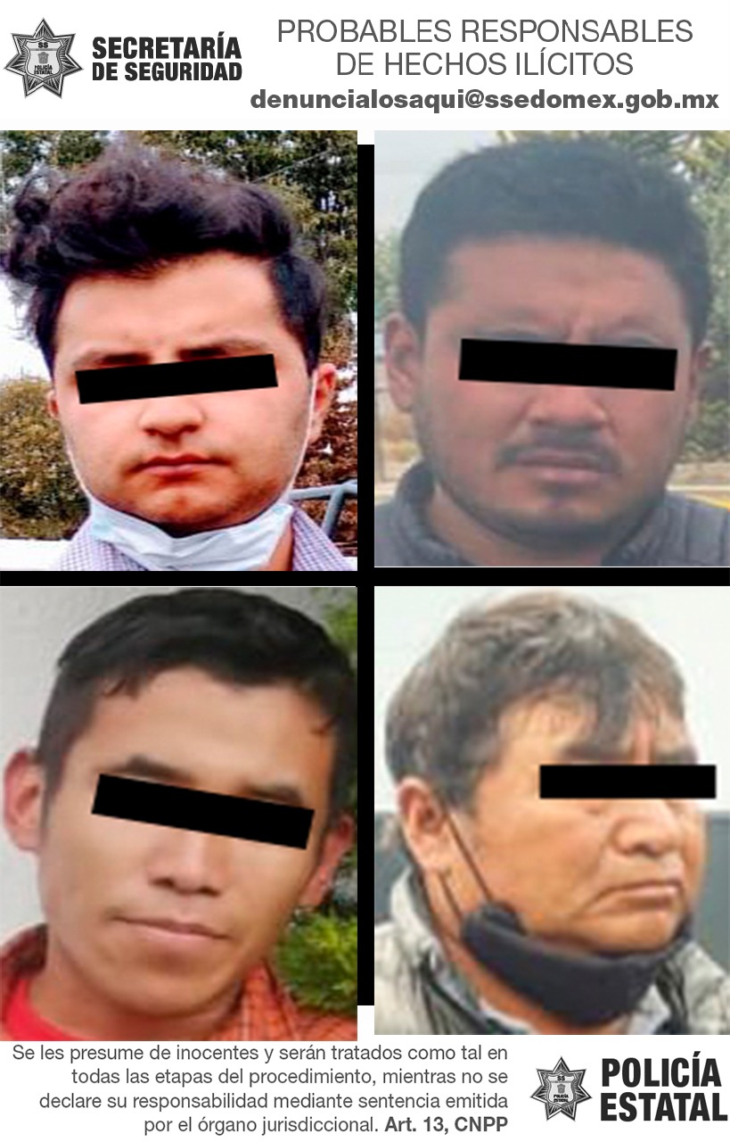 En operativo Pegaso en Toluca detienen a cuatro probables delincuentes