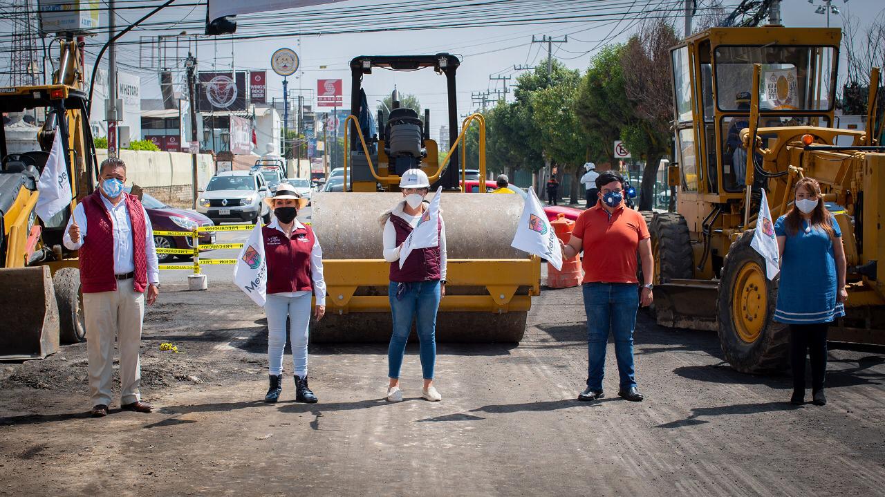 Ayuntamiento pavimentará intersección de las vías Leona Vicario y Guadalupe Victoria.