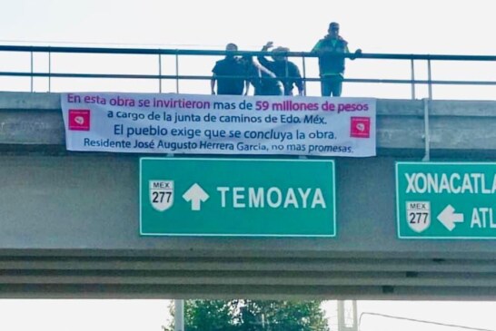Vecinos de Temoaya exigen Puente vial