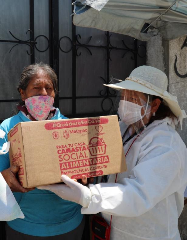 Gobierno de Metepec ha entregado más de 35 mil canastas alimentarias a población vulnerable