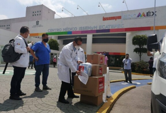 Garantiza donación de insumos a ISSEMYM seguridad de quienes están en la primera línea de atención en hospitales covid