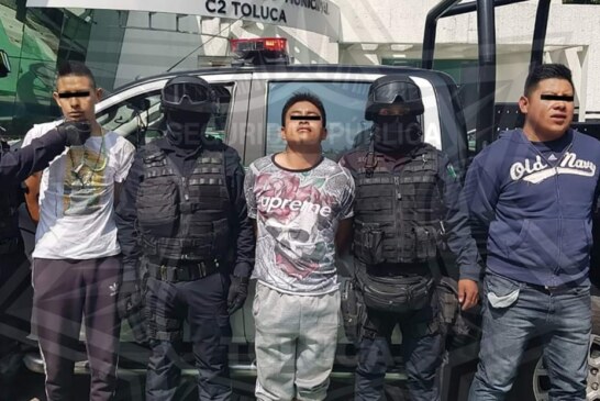 Asegura Policía de Toluca a grupo presuntamente dedicado al robo con violencia