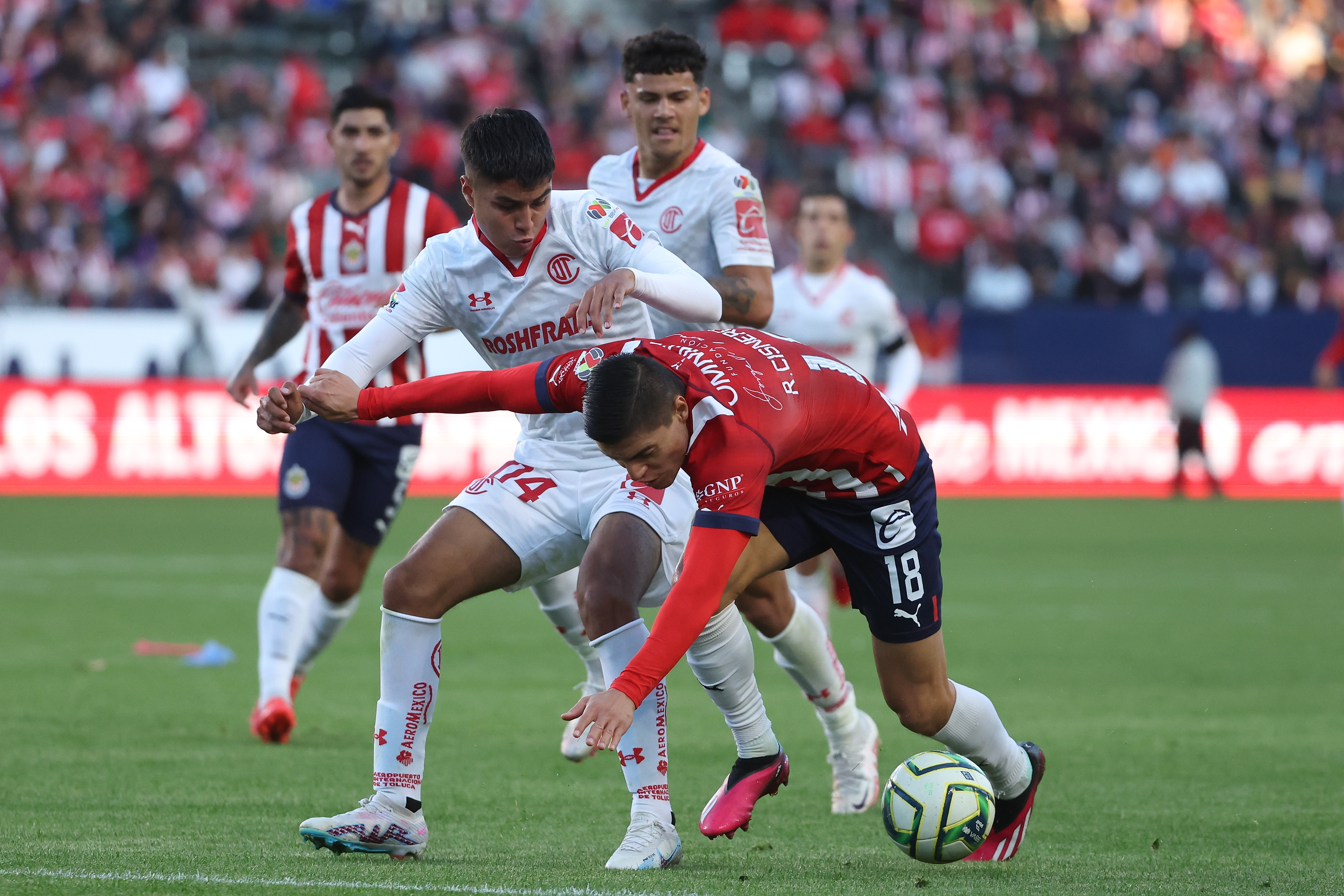 Toluca FC y Chivas de Guadalajara igualaron 2-2 en amistoso disputado en el Dignity Health Sports Park, en Carson, California