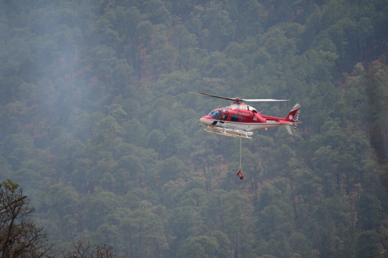 Controlado en un 90 por ciento el incendio forestal de Tejupilco