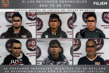 Inician proceso legal contra seis sujetos investigados por un asalto a los pasajeros de una unidad de transporte público en Coyotepec