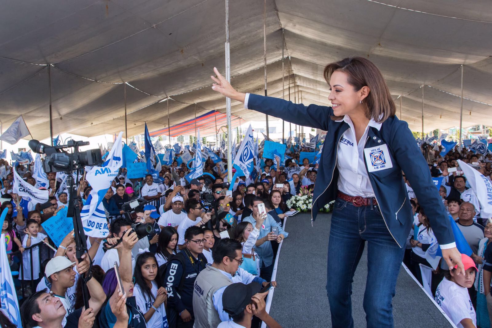 La ola azul ciudadana ganará la gubernatura del Estado de México: Josefina Vázquez Mota