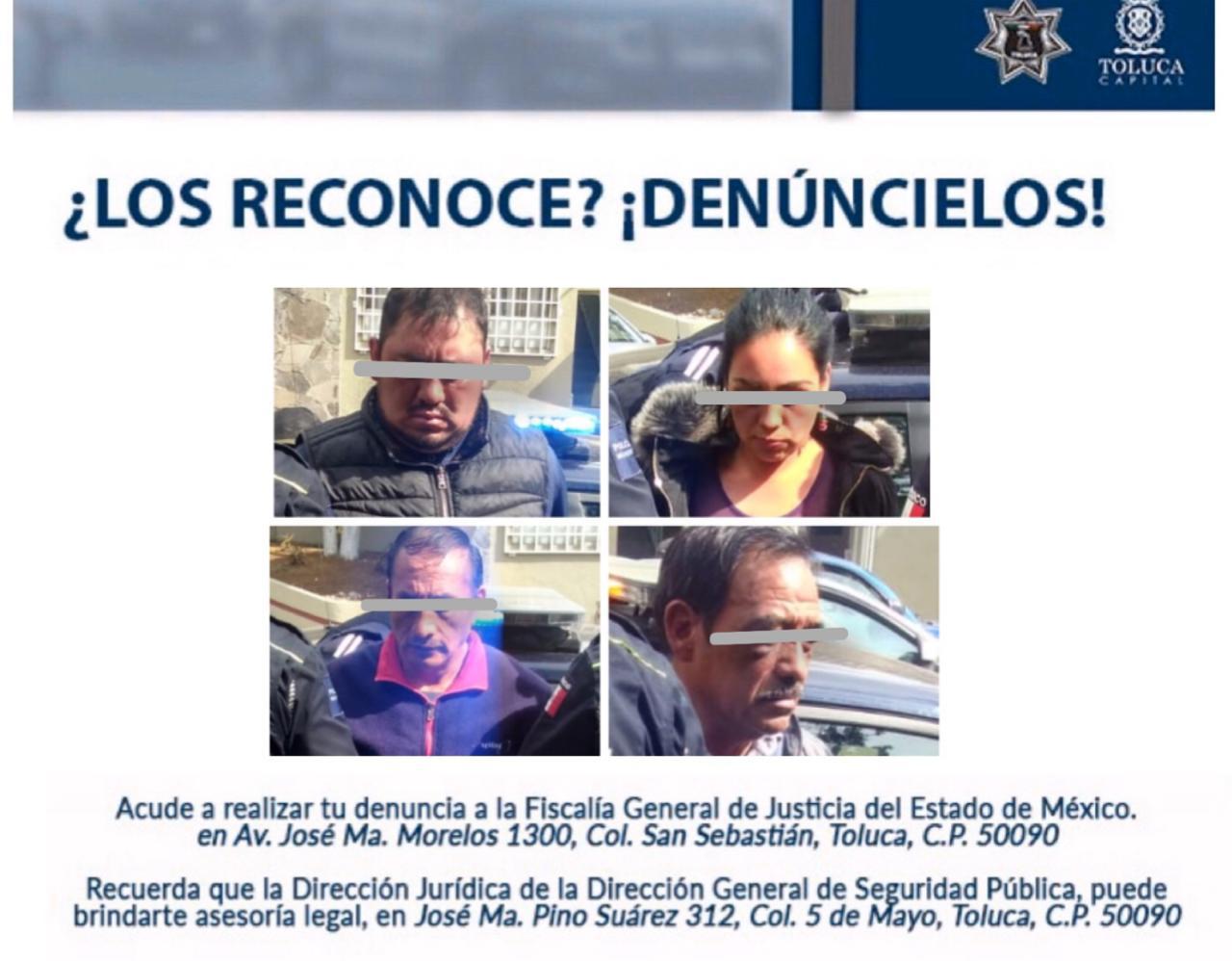 Policía Municipal detiene a presuntos delincuentes dedicados al robo a transporte público