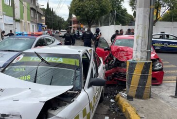 Persecución termina con un lesionado y dos personas detenidas en Toluca
