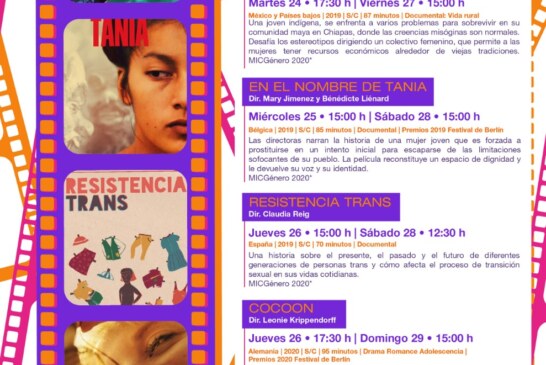 Presentan muestra internacional de cine con perspectiva de género en cineteca mexiquense