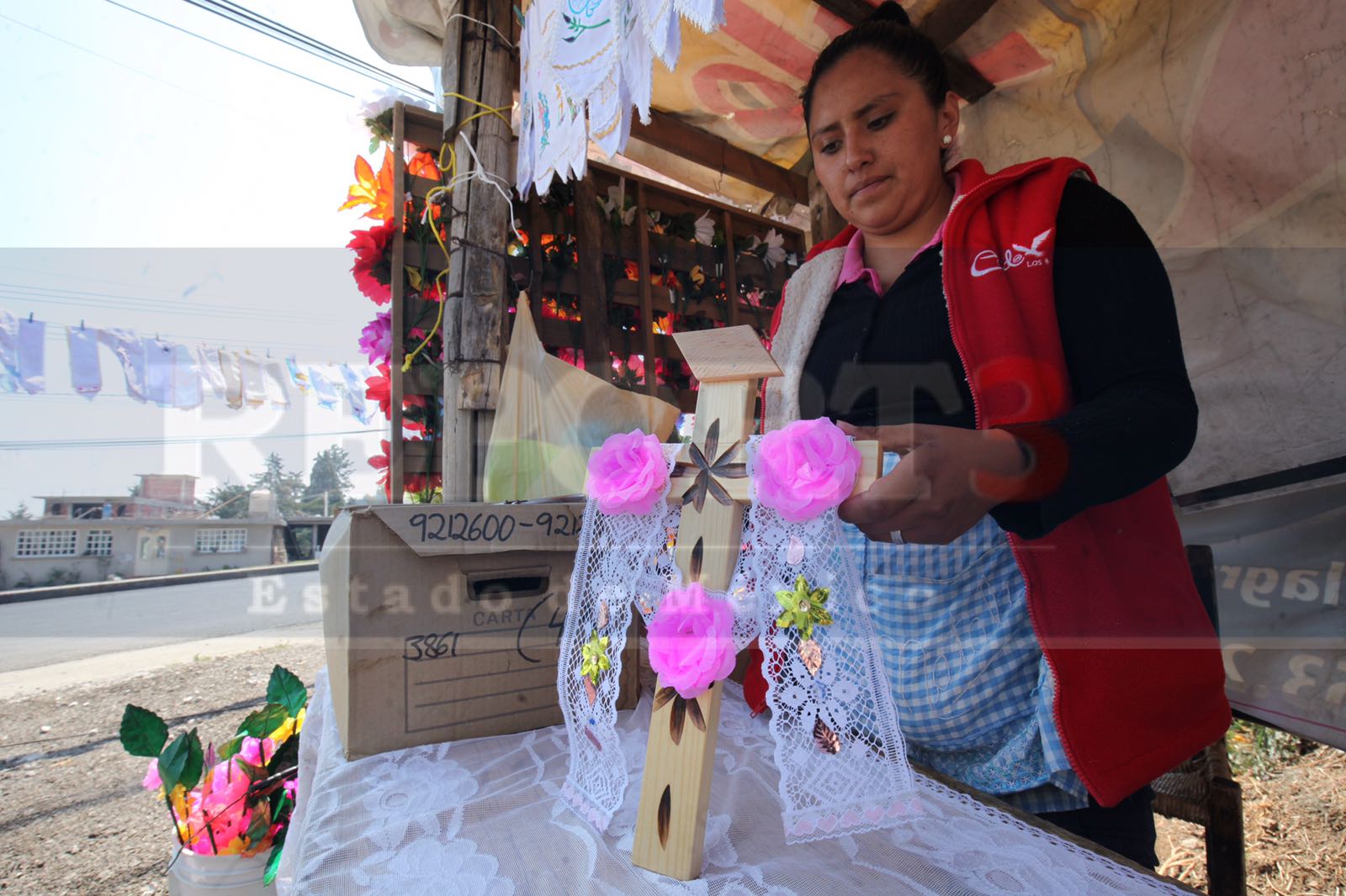 Todo listo para la fiesta de los albañiles y la Santa Cruz