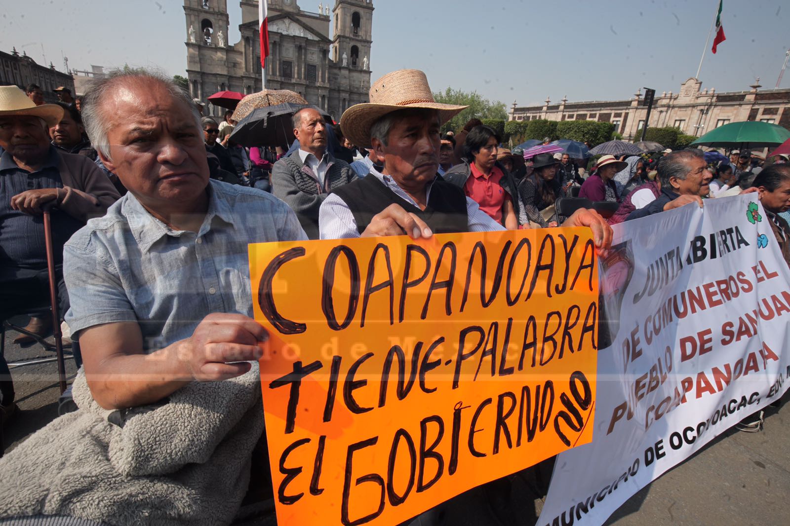 Sigue la danza de los millones, los comuneros de Ocoyoacac quieren su dinero