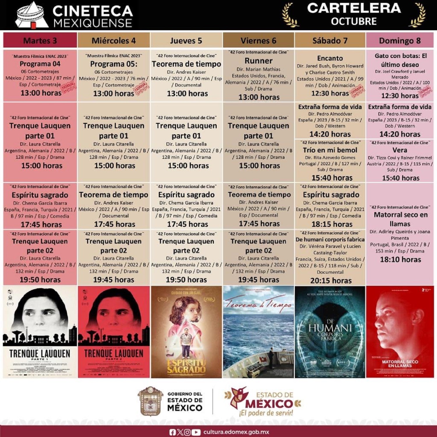 Vive fin de semana de palomitas en Edoméx; Cineteca Mexiquense proyecta filmes del 42 Foro Internacional de Cine