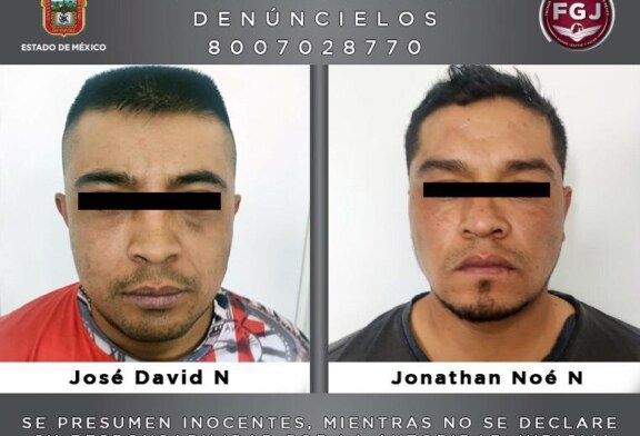 Aprehende FGJEM a dos sujetos por robo y asesinato de dos personas en Tlalmanalco