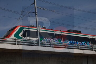 Grafitean el tren antes de que lo inauguren