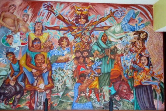Presenta centro regional de cultura de Nezahualcóyotl mural de Alfredo Arcos