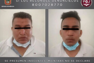 Aprehende FGJEM a dos sujetos indagados por un hecho delictivo en el que tres hombres resultaron muertos y otro más lesionado, en Coacalco