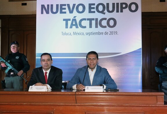 Anuncia Juan Rodolfo más equipamiento para la Policía Municipal de Toluca