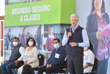 Regreso a clases de los más de 4.5 millones de alumnos mexiquenses será de forma escalonada y respetando medidas sanitarias: Alfredo del Mazo