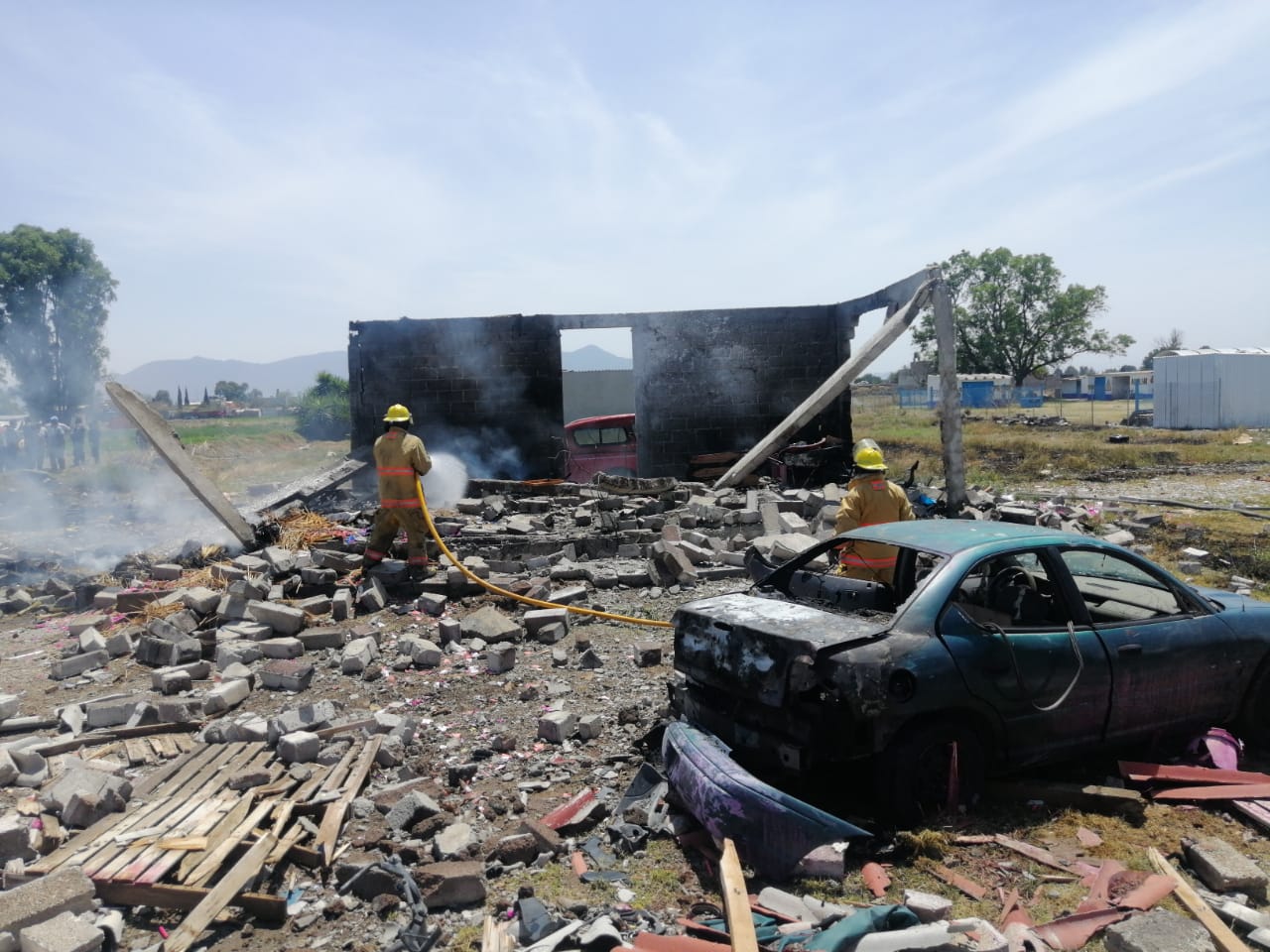 Explosión de un polvorín deja 2 personas lesionadas en Tultepec