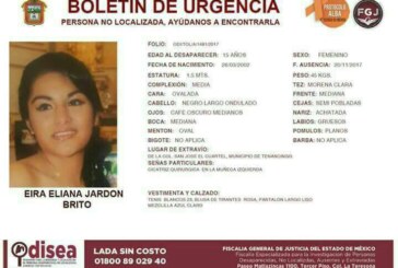 Desaparece una jovencita más en el municipio de Tenancingo