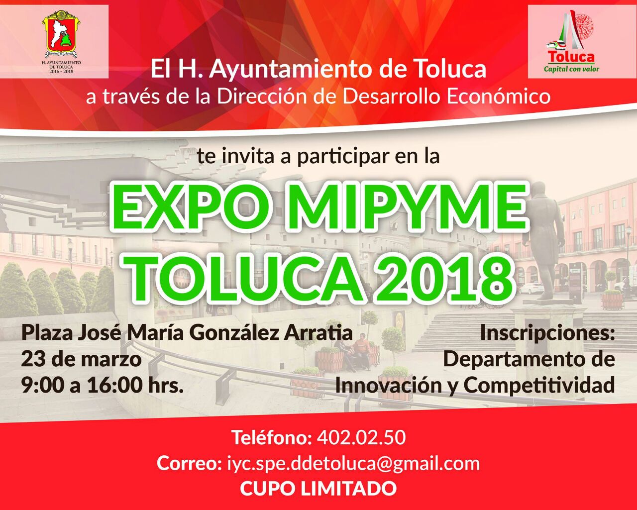 Alista Toluca Expo MIPyME 2018