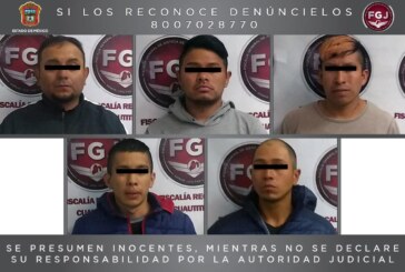 Procesan a cinco sujetos por un robo con violencia en Huehuetoca