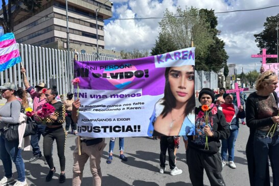 Exigen justicia por Karen, mujer trans asesinada en Toluca.