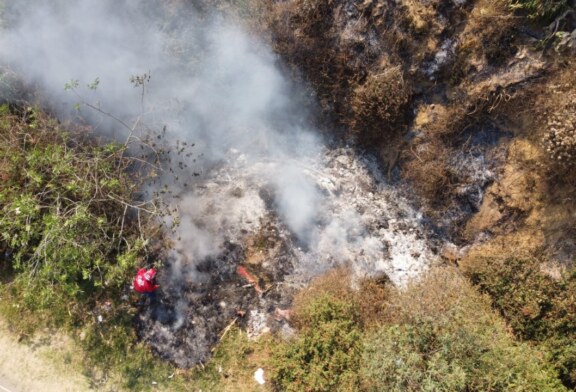 Controlan incendio en zona boscosa de  Amecameca