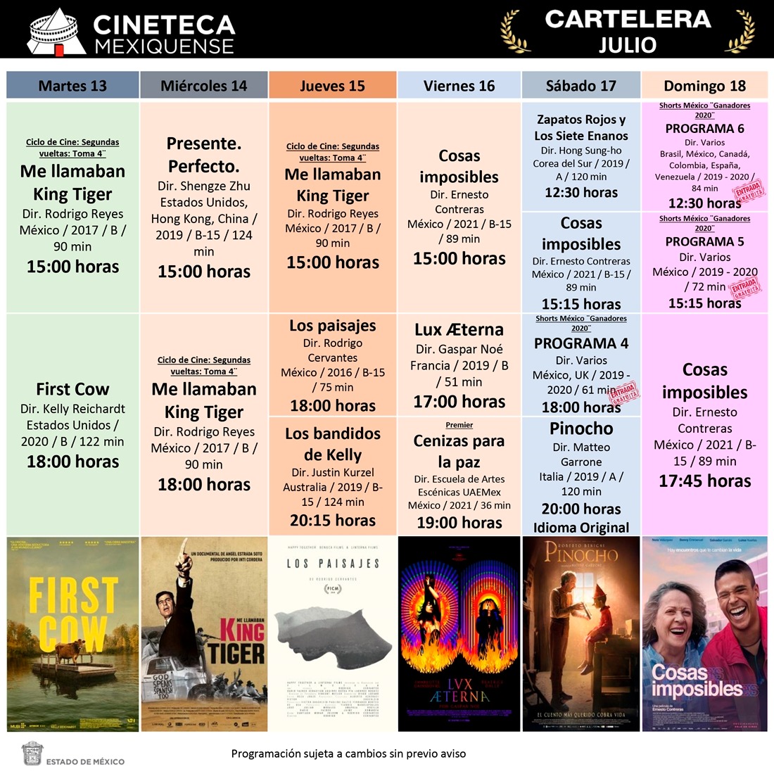 Invita cineteca mexiquense a disfrutar en vacaciones interesantes propuestas fílmicas