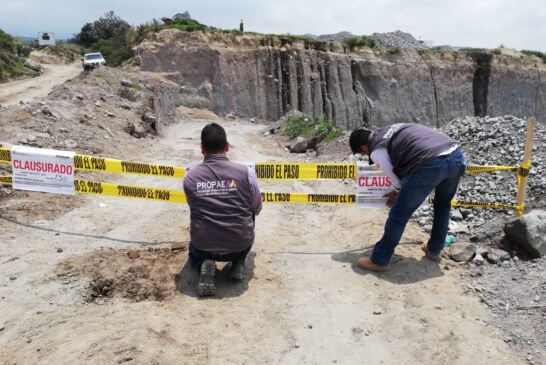 Clausura PROPAEM minas en zona limítrofe al nevado de Toluca
