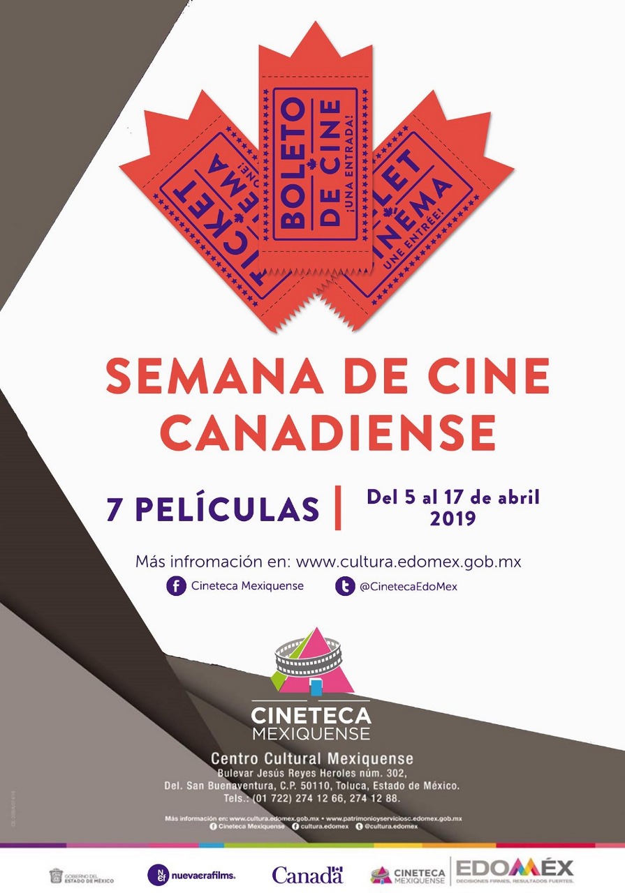 Invita secretaría de cultura a primera semana de cine canadiense en Edoméx