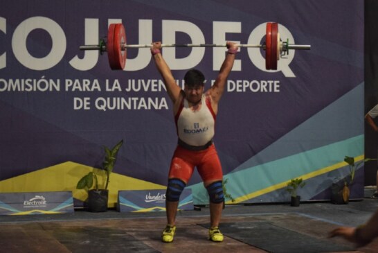Gana Javier Yair Mondragón medalla de plata en halterofilia durante la olimpiada nacional 2019